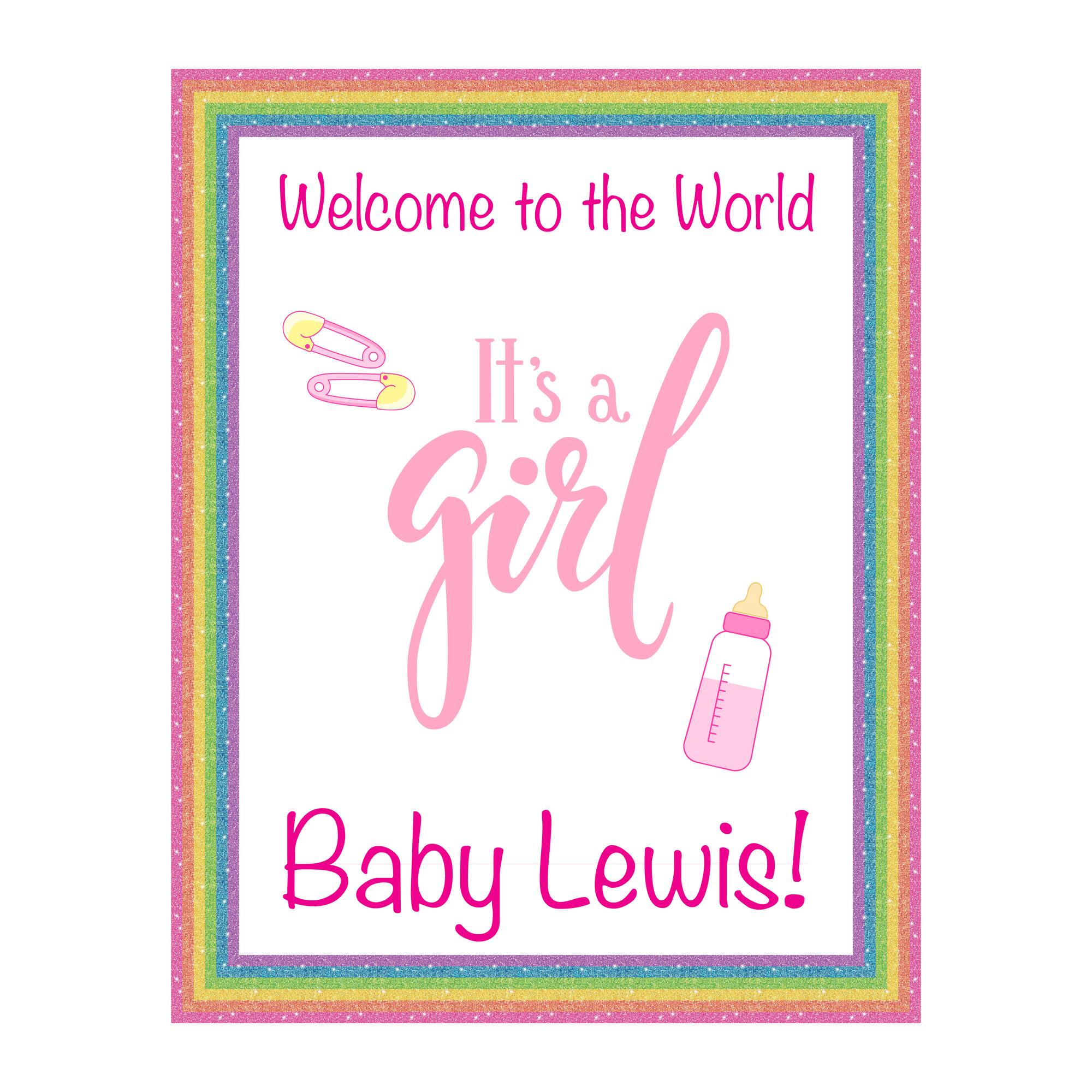 Royal Brites® 22" x 28" Glitter Rainbow Border Poster Board